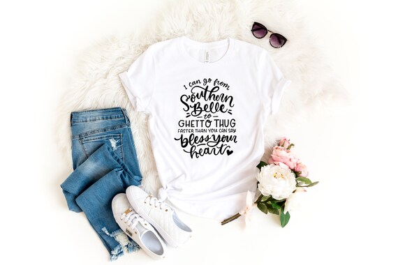 ABSOLUTE GHETTO Humorous Adult Heather T-Shirt All Sizes