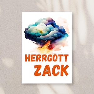 Schwäbische Postkarte A6 - Herrgottzack