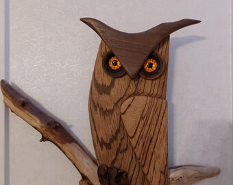 Wooden Handmade Owl