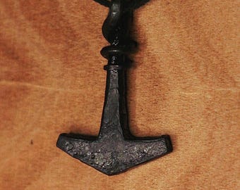 A hand foged Thors hammer Mjölnir second version