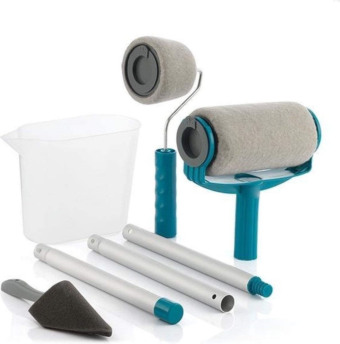 Rolling Paint Brush Antidrip Refillable Extension Pole Home Etsy