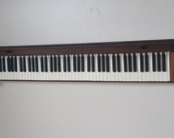 Piano shelves, piano keys