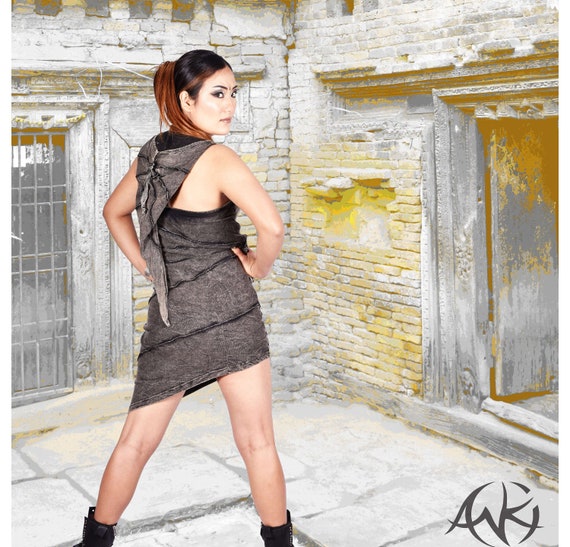 backless distressed dress ZITA DRESS