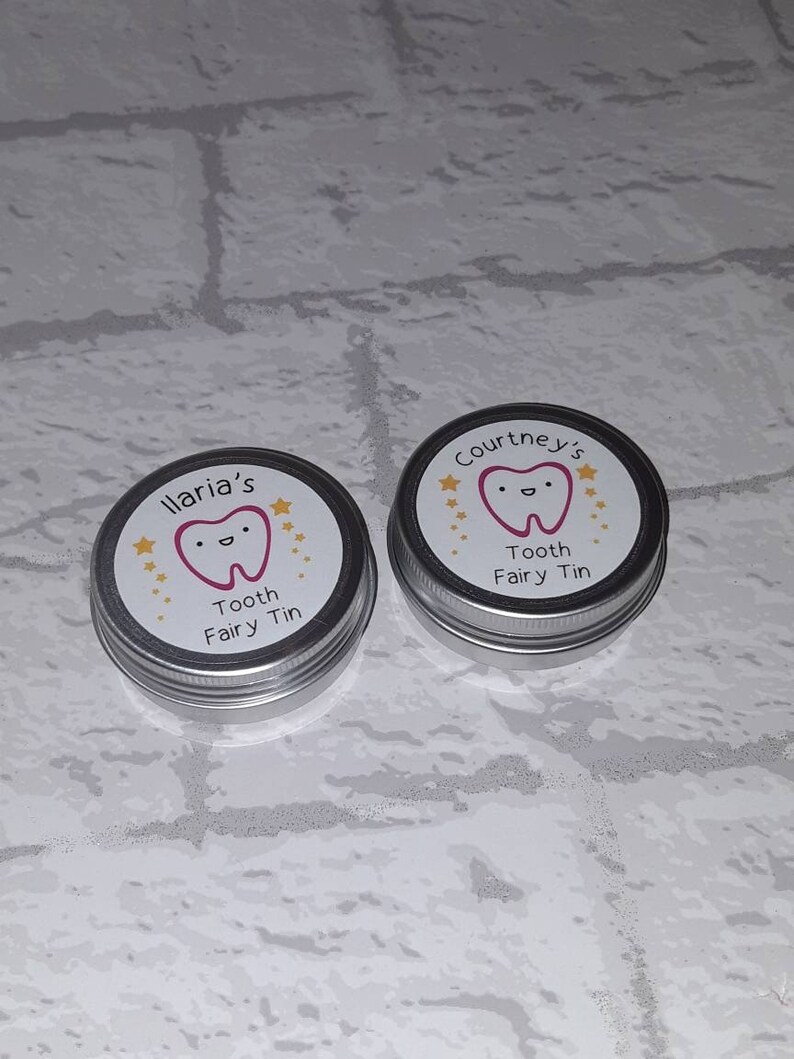 Personalised Tooth Fairy Mini Tin / Baby Teeth / Keepsake / Stocking Filler image 7