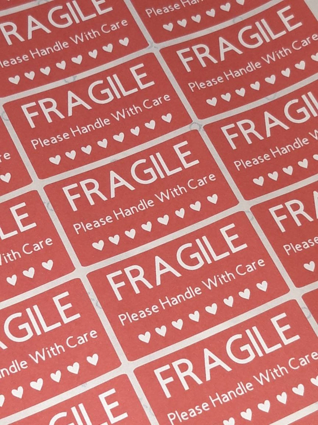 Fragile Please Handle With Care Stickers / Labels / Business Parcels