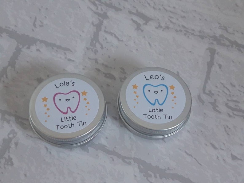 Personalised Tooth Fairy Mini Tin / Baby Teeth / Keepsake / Stocking Filler image 9