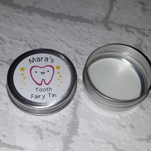 Personalised Tooth Fairy Mini Tin / Baby Teeth / Keepsake / Stocking Filler image 6