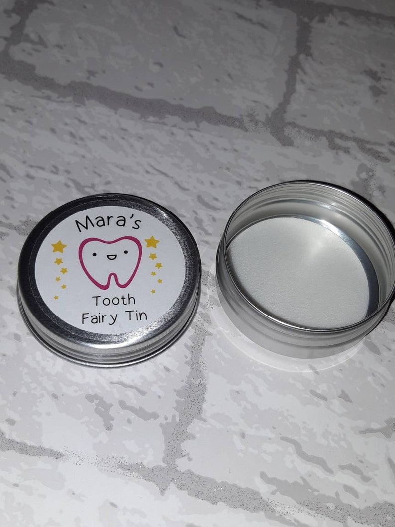 Personalised Tooth Fairy Mini Tin / Baby Teeth / Keepsake / Stocking Filler image 6