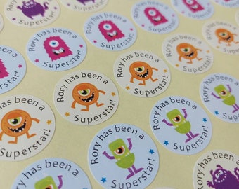teacher reward x24 Rainbow party stickers baby shower personalised teacher reward x24 Rainbow party stickers baby shower personalised