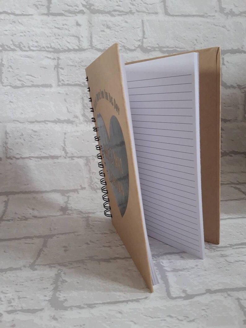 Personalised Kraft A5 Hardback Notebook / Wedding Planner / Etsy
