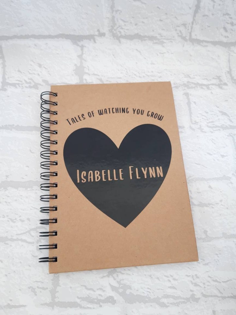 Personalised Kraft A5 Hardback Notebook / Wedding Planner / Etsy