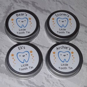 Personalised Tooth Fairy Mini Tin / Baby Teeth / Keepsake / Stocking Filler image 10