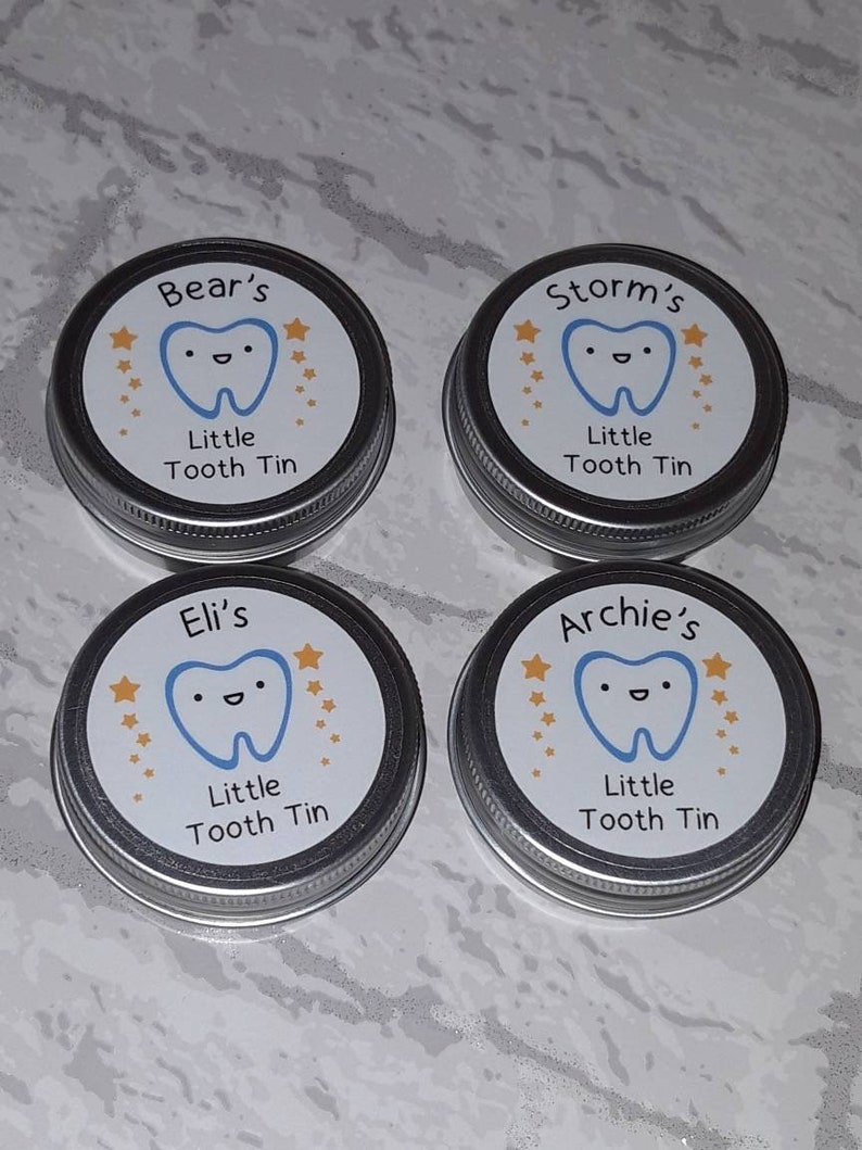 Personalised Tooth Fairy Mini Tin / Baby Teeth / Keepsake / Stocking Filler image 10