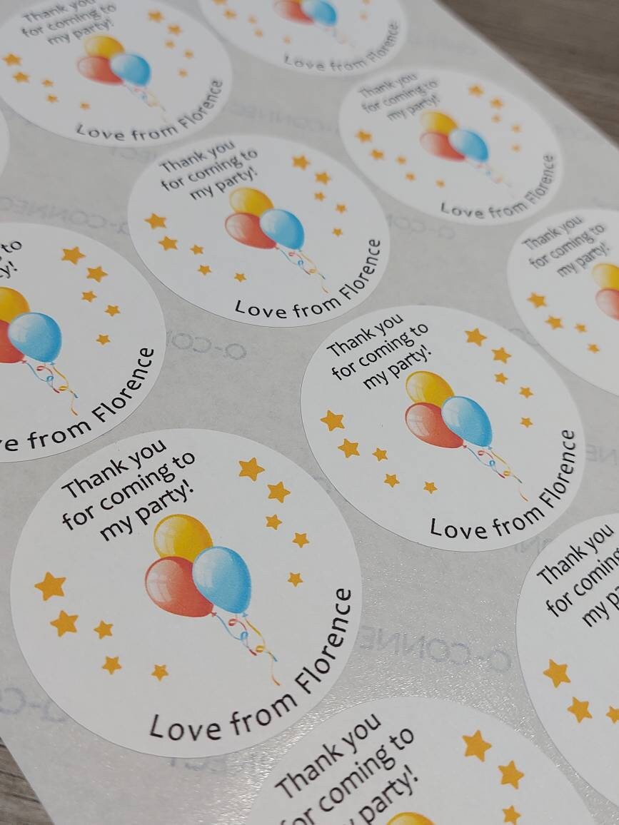 Personalised Party ware Girl/'s party PARTY BAG TAGS Party bag labels Place setting cardstags