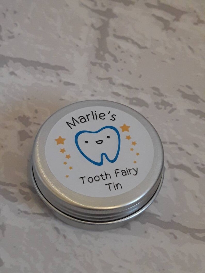 Personalised Tooth Fairy Mini Tin / Baby Teeth / Keepsake / Stocking Filler image 8