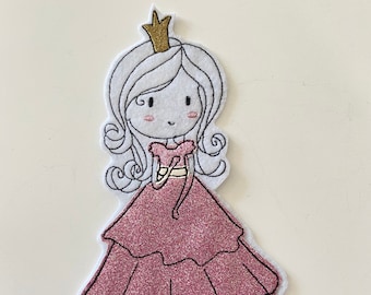 Applikation Aufnäher Prinzessin Bügelbild/Schule/ Aufnäher