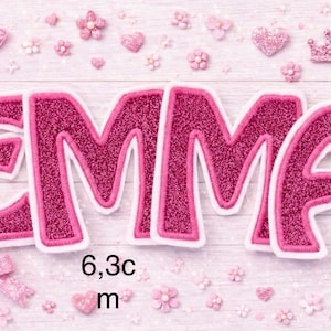 Applikation/Aufnäher/Bügelbild/Glitzer/ Glitzer-Buchstaben/Schule/Schultüte „DIE ORIGINALEN“