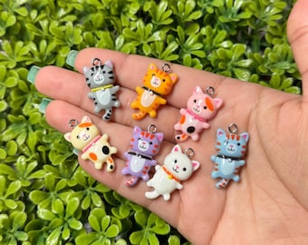 Cat Badge Reel Charm