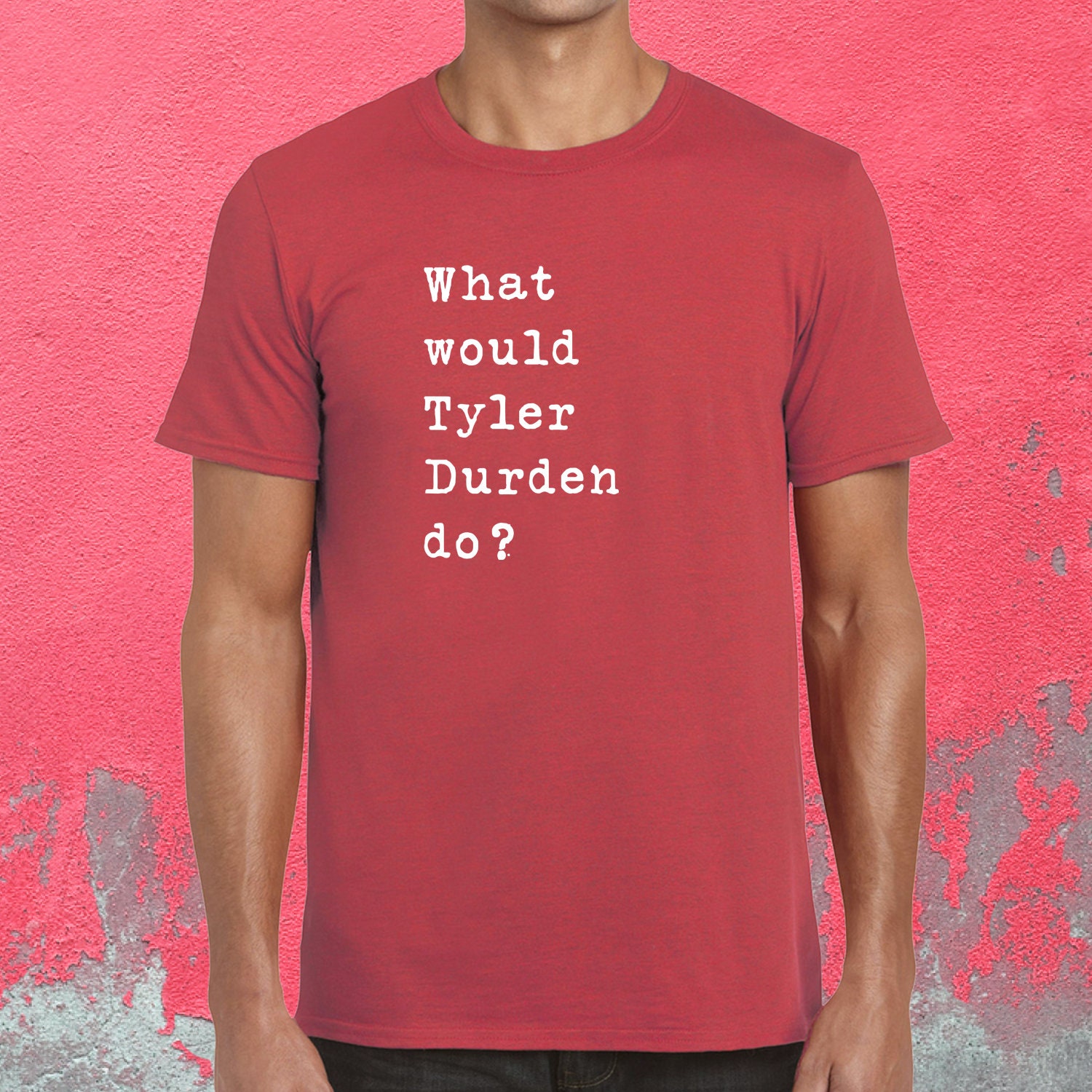 Fight club quote Tshirt Movie quote Tyler Durden quote Etsy