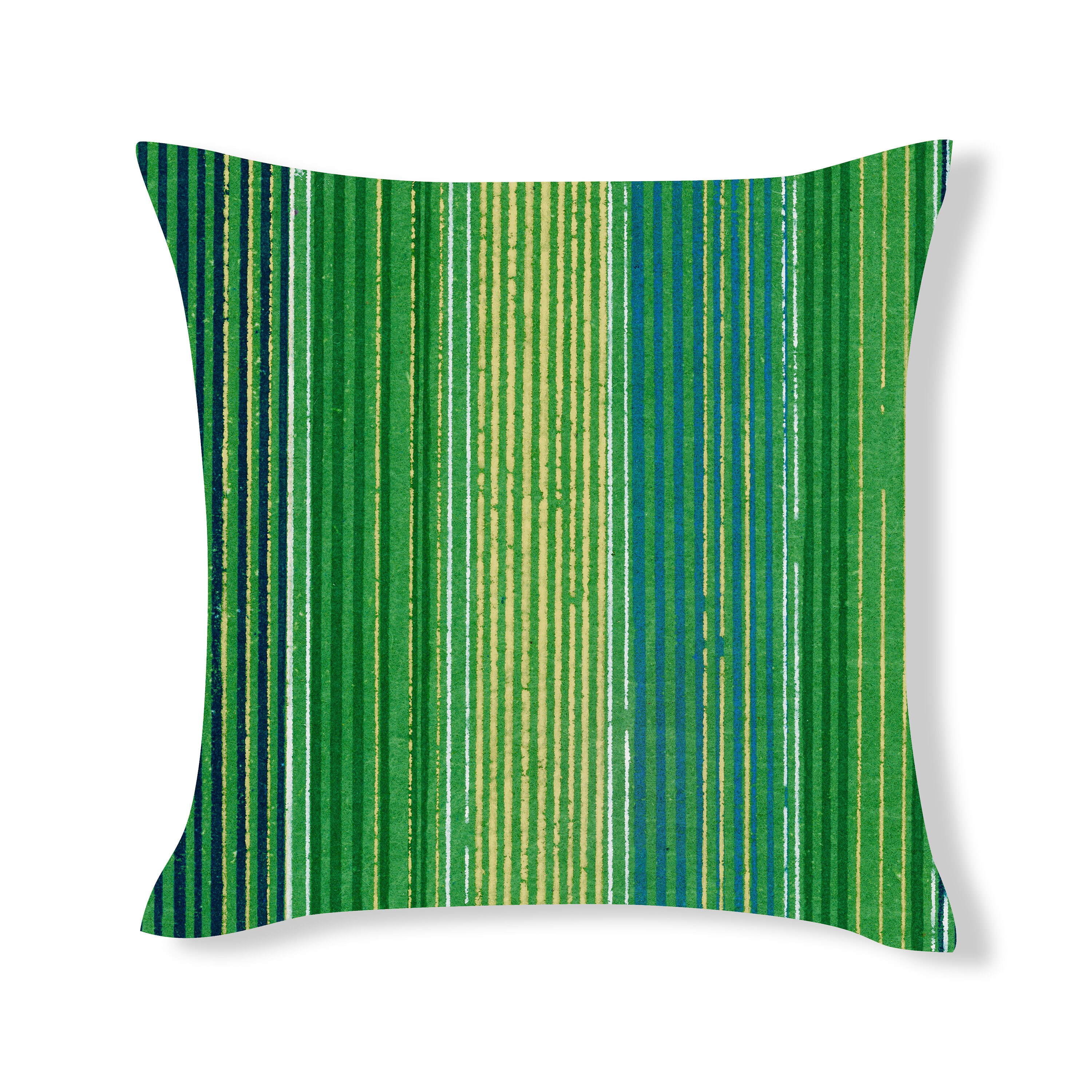 Striped lime green cushion designer luxury cushion double Etsy