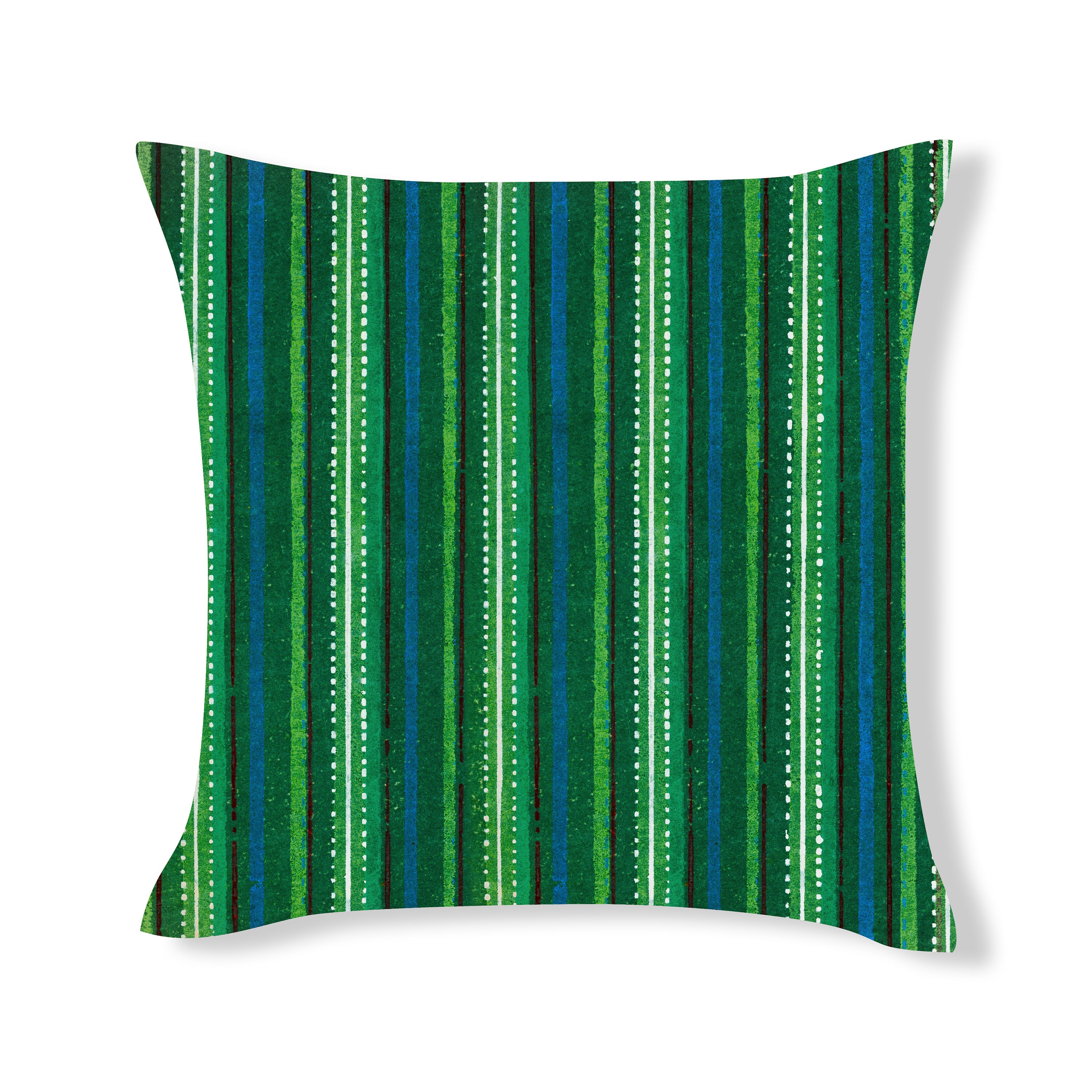 Green Stripe Cushion Painting Graphic Print Cushion Covers Etsy UK