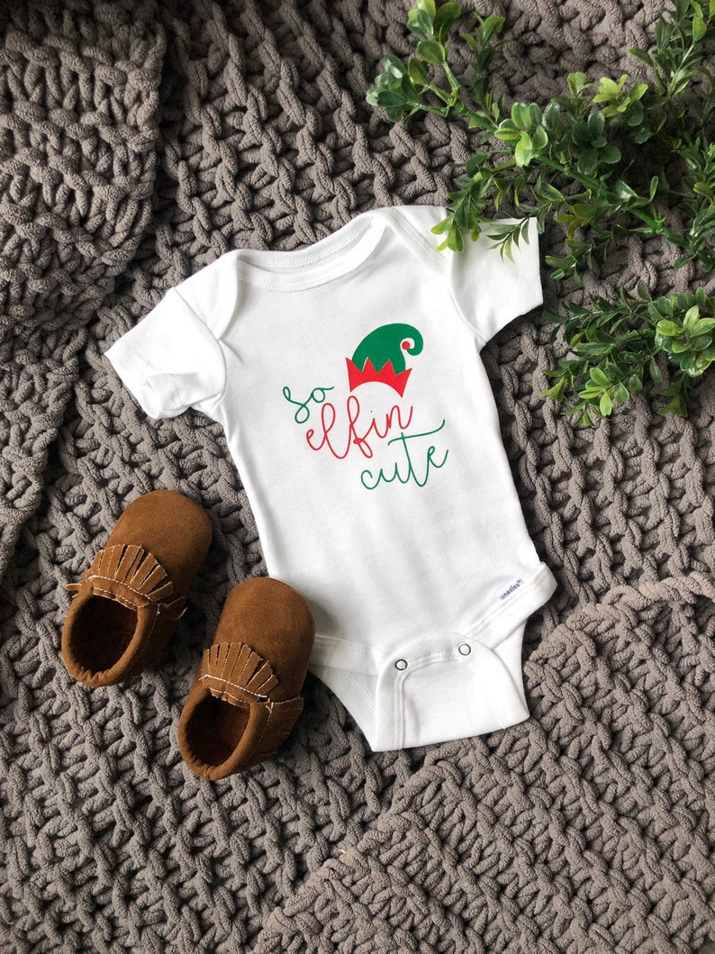 So Elfin Cute Onesie Christmas Baby Clothes Christmas Baby | Etsy