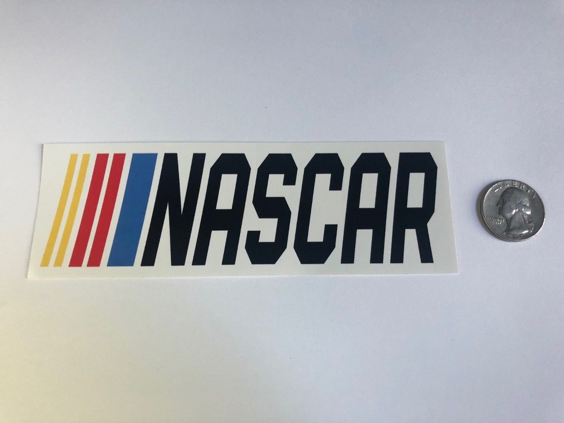 NASCAR Racing Vinyl Sticker Decal 6x3 Etsy