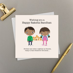 x6 Multipack Raksha Bandhan Ideal für Bruder oder Schwester Cute Bubbaloo's