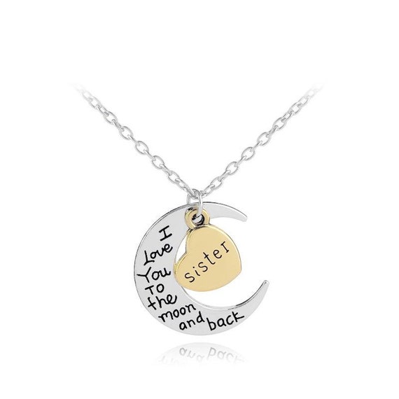Buy Centella Gift For Sister - Love You To The Moon & Back Pendant Necklace  - Sister Gifts For Birthday at Amazon.in