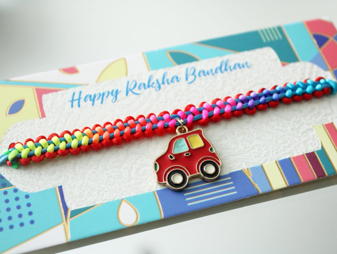 Handmade Car Rakhi: Colourful Raksha Bandhan Gift for Kids - Etsy