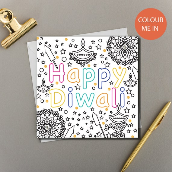 Diwali Color by Feeling Worksheets | Made By Teachers