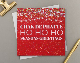 Desi Christmas Card: Chak De Phatte, Seasons Greetings