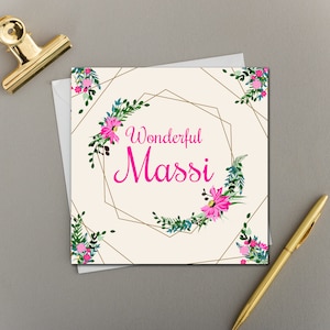 Wunderschöne Massi | Bright Floral Hexagon Kollektion | Ideal für Geburtstage und Muttertag