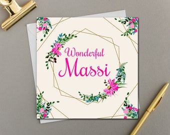 Wonderful Massi  | Bright Floral Hexagon Collection | Ideal for Birthdays and Mother's Day