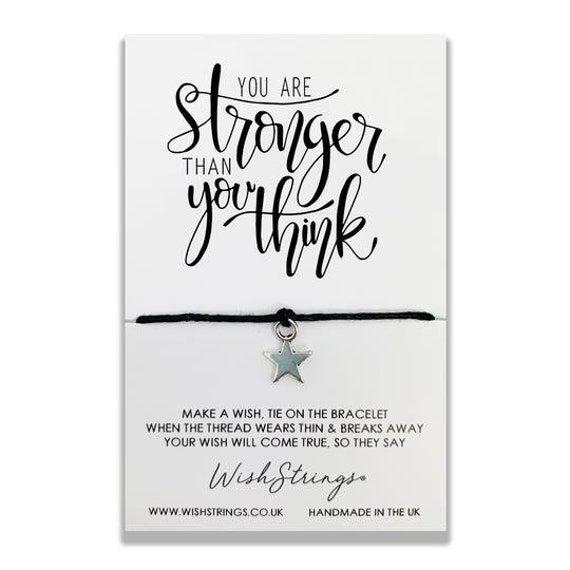 Wishstring Bracelet: Tibetan Silver Star Charm, Inspirational Gift