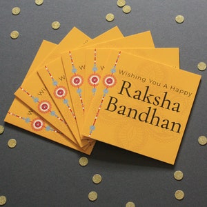 x24 Tarjetas Raksha Bandhan / Diseño decorativo Rakhri