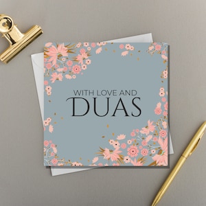 x6 Multipack Mit Liebe Und Duas (Gebete) | Blumenmuster |