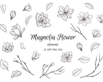 Free Free 112 Magnolia Flower Svg Free SVG PNG EPS DXF File