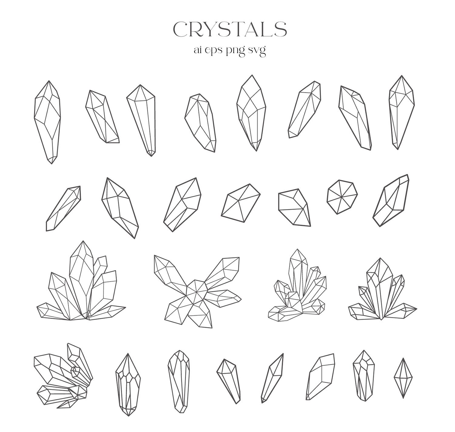 60 Crystal Tattoo Designs For Men  Polished Stone Ink Ideas