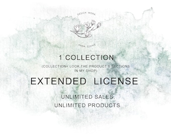 Extended License: 1 COLLECTION  Unlimited Sales, Unlimited Products