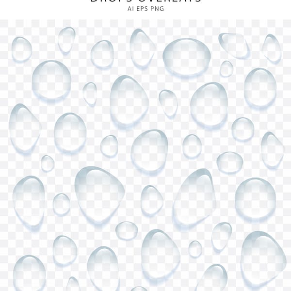 Water Drops Raindrops Overlays Clipart Effect Textures Realistic Transparent Photography Photo Digital Clean Weather Photoshop Splash PNG