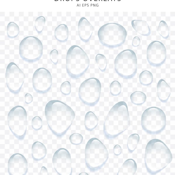 Water Drops Raindrops Overlays Clipart Effect Textures Realistic Transparent Photography Photo Digital Clean Weather Photoshop Splash PNG