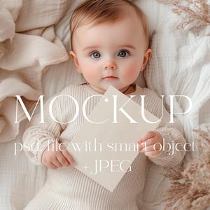 Kinderzimmer Kartenmockup, Kinderkarten Mockup, Babyparty Mockup, Kinderzimmer Mockup, Einladung Mockup, Geburtstag, Briefpapier Mockup, Süsser Junge