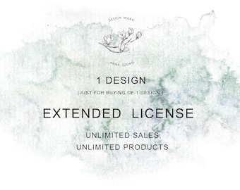 Licencia extendida: 1 DESIGN Ventas ilimitadas, productos ilimitados