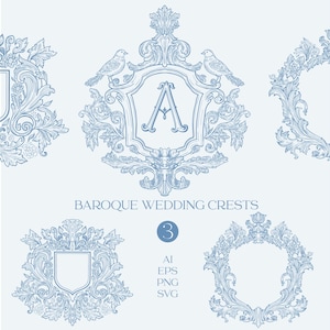 Trouwwapens, barok, Victoriaans, chinoiserielijst, toile de jouy-clipart, logo, bloemen, bruiloft, label, vintage, clipart, randen, png