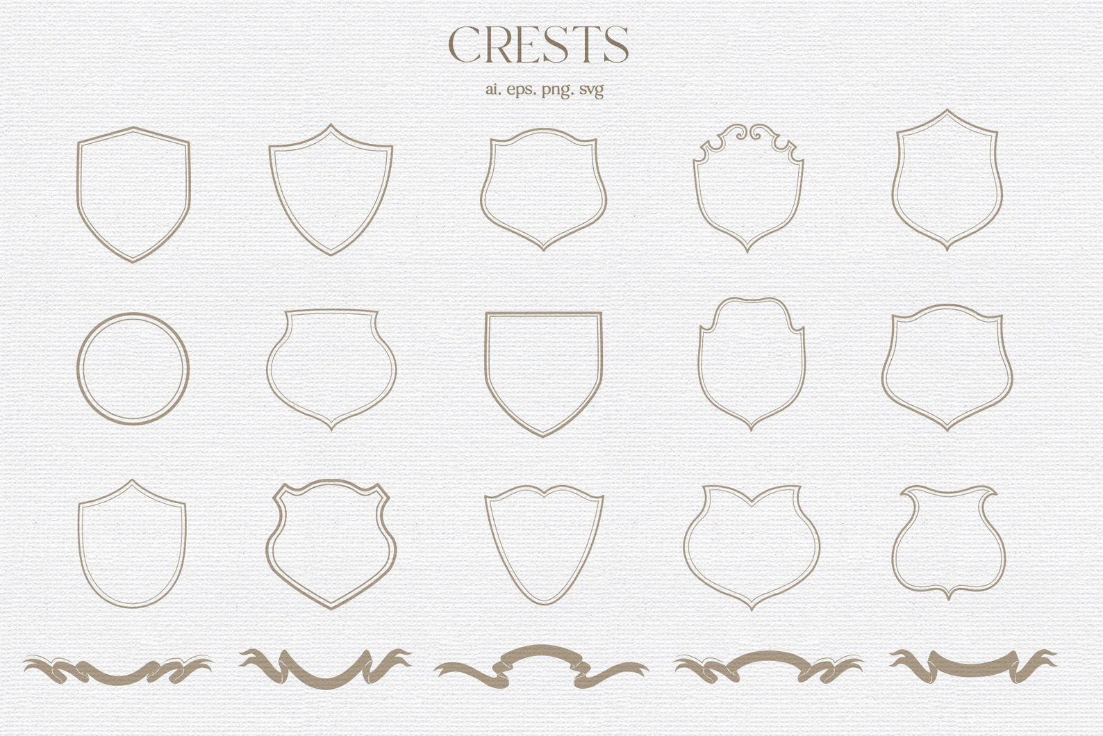 Wedding Crests, Frame, Logo, Ribbon, Wedding, Label, Vintage, Clipart ...