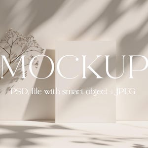 Hochzeitseinladungen Mockup, Minimalistische Einladungskarte MockUp, PSD Smart Objekt, modernes Briefpapier Gruß Blankokarte Mockup Leeres Mockup