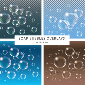 Soap Blowing Bubble Overlays Clipart Effect Textures Realistic Photoshop Vector Transparent Photo Object Logo Illustration Magic Digital PNG