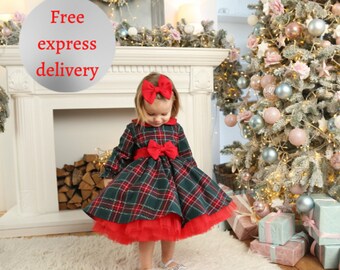 etsy baby girl christmas dress