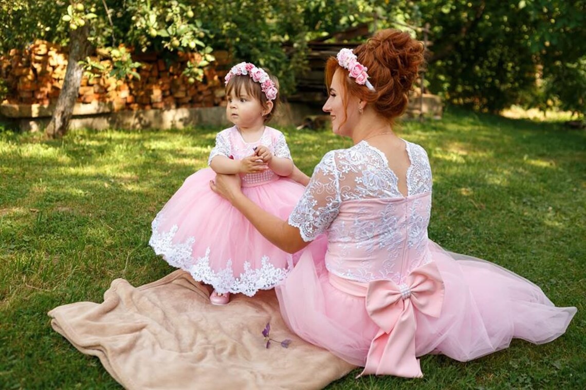 mom and daughter matching outfits for birthday